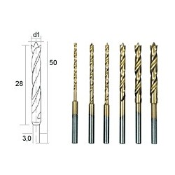 Proxxon 28876 - Burghie lemn/plastic cu pin de centrare modelism/hobby/miniatura